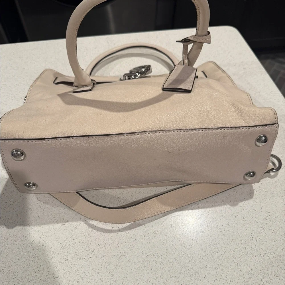 Michael Kors Cream Satchel with Silver Accents - Picture 3 of 10